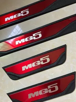 Подходит для MG 5 MG5 EV 2025-2023 2022 2021, накладка на порог, защита педали, защита двери, автомобильный аксессуар из нержавеющей стали