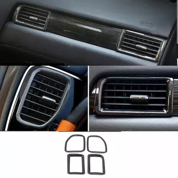 Подходит для Mitsubishi Outlander 2013 2016 2017-2020, декоративная наклейка на переднюю панель приборной панели, кондиционера, выходное отверстие кондиционера