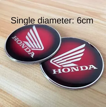 Подходит для мотоциклов Honda с круглыми крыльями, 3D наклейка на топливный бак, логотип, мягкая резиновая защита от солнца, водонепроницаемая модификация