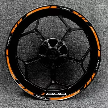 Подходит для наклеек на обод колеса мотоцикла Kawasaki Z800, украшений ступицы колеса, логотипа наклейки Z800 с высоким отражением