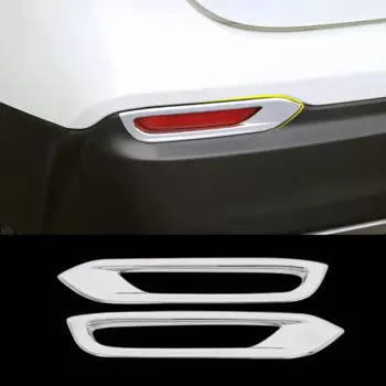 Подходит для Nissan Qashqai J11 2019 2020 Внешние детали автомобиля передние и задние противотуманные фонари бампер отражательная рама декоративная хромированная повторная сборка