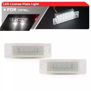 Подходит для Opel ASTRA-F 1992-1998 Calibra 1989-1997 SMD белые светодиодные с Canbus Подсветка регистрационного номера лампы