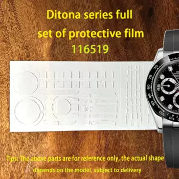 Подходит для Rolex Datona Yue Yue 116519 Фильм для часов LN Little Monster 116518 наружное кольцо из белого золота с серой пластиной