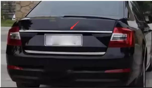 Подходит для skoda Octavia A7 2014-2017, хромированная задняя дверь багажника, аксессуары для молдингов задних ворот