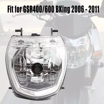 Подходит для SUZUKI GSR400 GSR600 2006-2011 фар мотоцикла в сборе, фара GSR 400 GSR 600 BK400 BK600, головной фонарь 2007 2008