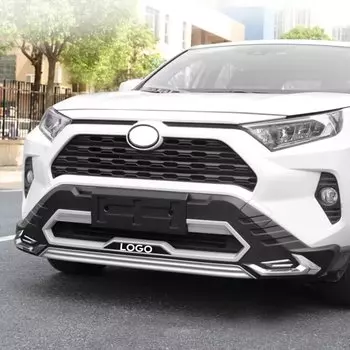 Подходит для Toyota 2020 2022 2023 2024 RAV4 передний и задний бампер, защитная балка, ABS пластиковые аксессуары для модификации