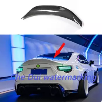 Подходит для Toyota 86 Subaru Brz 2012-2020, модифицированный задний спойлер из настоящего углеродного волокна, задний запасной плавник из настоящего углеродного волокна, задний спойлер