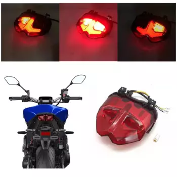 Подходит для Yamaha MT 09 MT09 SP ABS MT-09 FZ-09 2021-2023, задний фонарь мотоцикла, задний тормозной сигнал поворота, встроенные светодиодные задние фонари