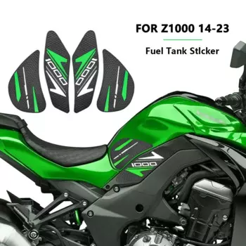 Подходит для Z1000 2014-2023, аксессуары для мотоциклов, накладка на топливный бак, наклейка, боковая воздушная наколенница, протектор, тяговая наклейка, противоскользящая