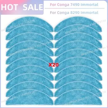 Подходит для запчастей для пылесоса ( Cecotec Conga 8290 Immortal/7490 Immortal, ROPO Smart Laser, Kabum Smart 900 ) - роликовая щетка, HEPA-фильтр, ткань для швабры, тряпка, мешок для пыли