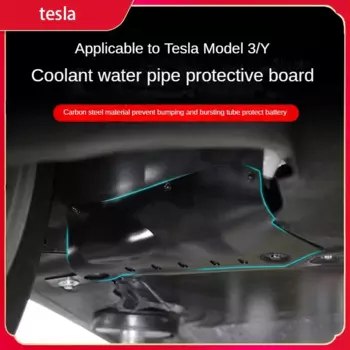 Подходит для защитной пленки охлаждающей жидкости Tesla 3 Y, защитная пленка шасси, аксессуары для защиты двигателя аккумулятора