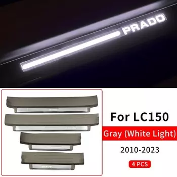Подходящая пороговая педаль лампы для Toyota Land Cruiser Prado 150 Lc150 Fj150 2014-2022, модернизированные аксессуары для интерьера, светодиодная подсветка 021 2020 2019 2018 2017 2016 2015