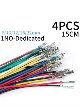 Подключаемая пружинная клемма HUSA с прямым проводом, кнопочный переключатель 1НО, посвященная 8 мм, 10 мм, 16 мм, 22 мм