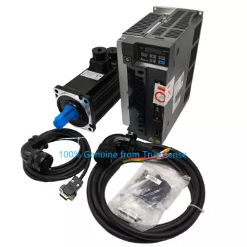 Подлинная Delta 2 кВт мотор сервопривода 6,37 N.m 3000 об/мин и серводвигатель ECMA-C11020RS 3m кодировщик и кабель питания