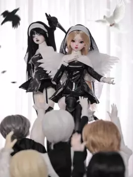 Подлинная шарнирная кукла для девочки Satani ioan1/4 Bjd, жемчужная кукла в стиле монахини, Фиби, кукла из смолы, подвижные украшения, стильные модели, куклы, Набор Костюмов
