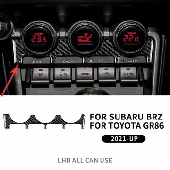 Подлинное углеродное волокно для Subaru BRZ Toyota GR86 2021 2022 2023 2024 AC интерьер кондиционера Регулируемая панель аксессуары RHD LHD