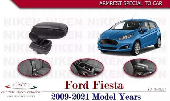 Подлокотник для Ford Fiesta 2009-2021, автомобильный контейнер для хранения аксессуаров, легко устанавливается, универсальный подстаканник, интерьер, автоматическая зарядка, Лучший USB