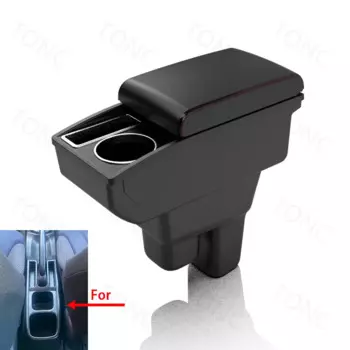Подлокотник для Honda Jazz, подлокотник для Honda Fit Jazz 2, автомобильный подлокотник 2008-2013, 2009, 2010, 2011, 2012, ящик для хранения, автомобильные аксессуары