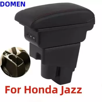 Подлокотник для Honda Jazz, подлокотник для Honda Fit Jazz 1, автомобильный подлокотник 2003-2007, коробка для хранения, автомобильные аксессуары 2003-2007