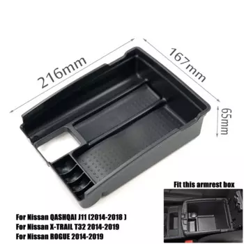Подлокотник для хранения для Nissan Qashqai J11 X-Trail T32 Rogue TERRA Navara NP300 сильphy Sentra Pulsar Tiida II Maxima A36