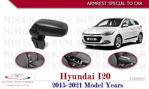 Подлокотник для Hyundai I20 2015-2021, автомобильные аксессуары, контейнер для хранения, легкая установка, универсальный подстаканник, интерьер, автоматическая зарядка, USB, спорт