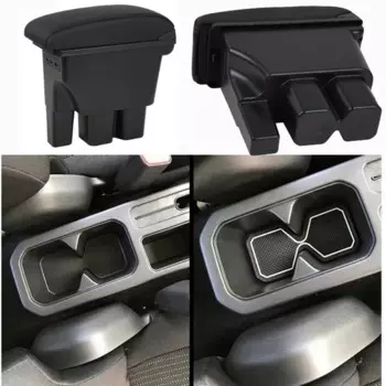 Подлокотник для jimny с USB-зарядкой, увеличенный двухслойный центральный контейнер для хранения, подстаканник, пепельница, аксессуары 2019 2020