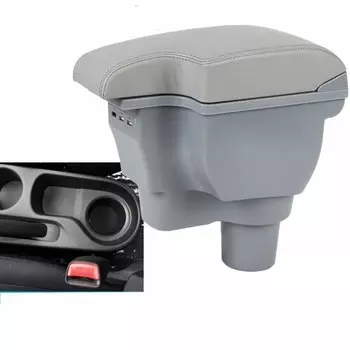 Подлокотник для Kia Rio 4 2017 2018 2019 X-Line центральной консоли ящик для хранения подлокотник Вращающийся Кожаный автостайлинг