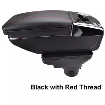 Подлокотник для Kia Rio 4, 2017, 2018, 2019, X-Line, центральная консоль, ящик для хранения, подлокотник, вращающийся, кожаный, Стайлинг автомобиля