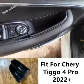 Подлокотник для передней двери автомобиля, ящик для хранения, контейнер для поддонов, держатель для телефона, лоток, внутренние аксессуары для Chery Tiggo 4 Pro 2022 2023 2024