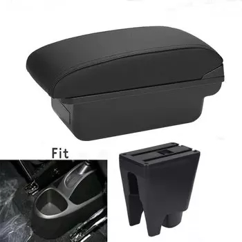 Подлокотник для Peugeot 107, центральный контейнер для хранения, декоративный аксессуар для стайлинга автомобиля с подстаканником USB