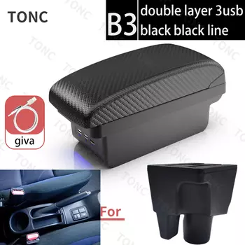 Подлокотник для Toyota Aqua Prius C, автомобильный подлокотник, внутренняя модификация, зарядка через USB, автомобильные аксессуары, контейнер для хранения