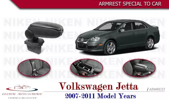 Подлокотник для Volkswagen Jetta 2007-2011, автомобильный контейнер для хранения аксессуаров, легкая установка, универсальный подстаканник, интерьер, автоматическая зарядка, USB