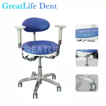 Подлокотник GreatLife для стоматологической медсестры, роскошный красочный регулируемый по высоте стул, вращающийся стоматологический стул