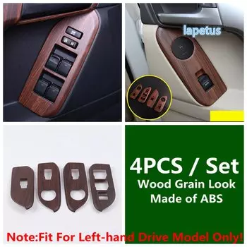 Подлокотник, оконное стекло, кнопка подъема, панель, декоративная рамка, накладка, ABS для Toyota Land Cruiser Prado FJ150 150 2010-2020, аксессуар