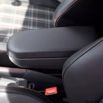 Подлокотники для Volkswagen VW Polo, центральная консоль с держателями для чашек, кожаный или тканевый чехол для хранения, консоль черного цвета, подлокотник