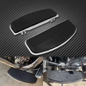 Подножка для пола водителя мотоцикла, подножки, педаль с резиновыми вставками, накладка для Harley Softail Heritage Touring Electra Glide