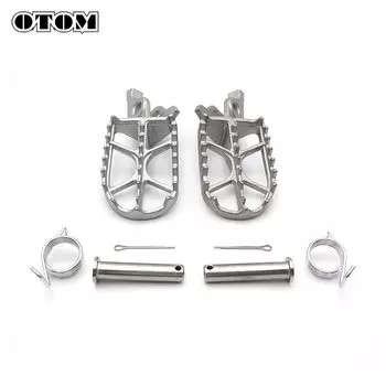 Подножки OTOM для мотоциклов HONDA CRF250R CRF450R CR, передние, с пружинными штифтами, 360, поворотные