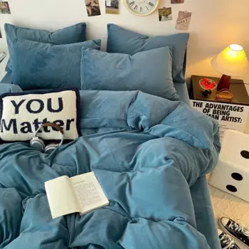 Пододеяльник Лан дуо мао флисовый однотонный