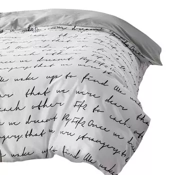 Пододеяльник ZUEXVOFY 140/200/220/240, белый/черный/серый