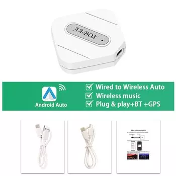 Podofo Wireless Carplay Box Android Auto Box USB AI Box AI Voice GPS Bluetooth адаптер WIFI Carplay Dongle для VW/Audi/Toyota