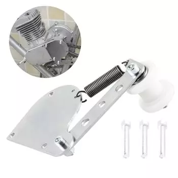 Подпружиненный натяжитель цепи Подходит для 49cc 66cc 80cc 2-тактного двигателя моторизованного велосипеда серебристый и черный комплект натяжителя цепи