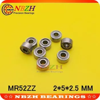 Подшипник NBZH высокого качества MR52 SM52 Z SMR52ZZ L-520ZZW52 2x5x2. Миниатюрный подшипник из нержавеющей стали толщиной 5 мм, материал 440C