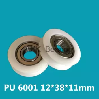 Подшипник POM 6001 ( 10 шт.), стеклянные шарики, нейлоновая клетка, фотоэлемент 12*38*11 мм