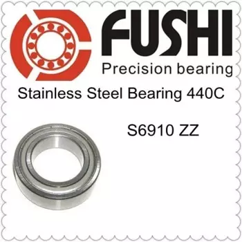 Подшипник S6910ZZ 50*72*12 мм (5 шт.) ABEC-1 440C S 6910 Z ZZ S6910 шарикоподшипники из нержавеющей стали S6910Z