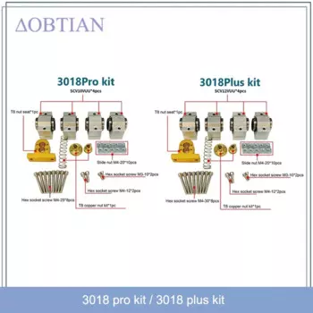 Подшипник с ЧПУ 3018 SCV12VUU 12 мм, 10 мм для винта T8, диаметр 4 мм, диаметр 12 мм для станка с ЧПУ, обновление Xaxis