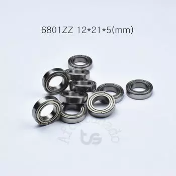 Подшипники Аfortunado 6801ZZ металлические 10 шт.