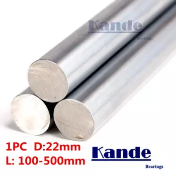 Подшипники Kande, 1 шт., d:22 мм, 230 мм, вал стержня для 3D-принтера 22 мм, линейный вал 100 мм, хромированный вал стержня, детали для ЧПУ 100-550 мм