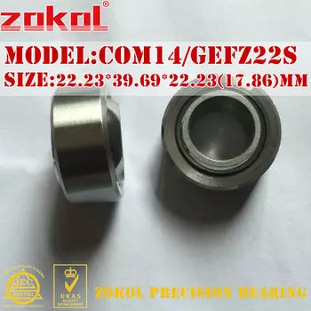 Подшипники скользящие COM14 COM14T GEFZ22S, не требующие обслуживания, подшипник ZOKOL * 22,23*39,69 (22,23) мм, 17,86