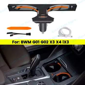 Подстаканники для стаканов BMW, 11 цветов, освещение для BMW X3, X4, iX3, G01, G02, X3M, X4M, автомобильная лампа для стаканов с водой, комнатное освещение, аксессуары для украшения