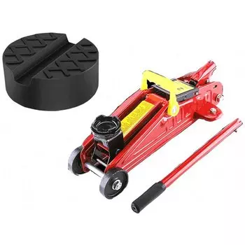 Подставка для автомобильного подъемника Резиновые подушечки Черная резиновая напольная подставка для домкрата с прорезями